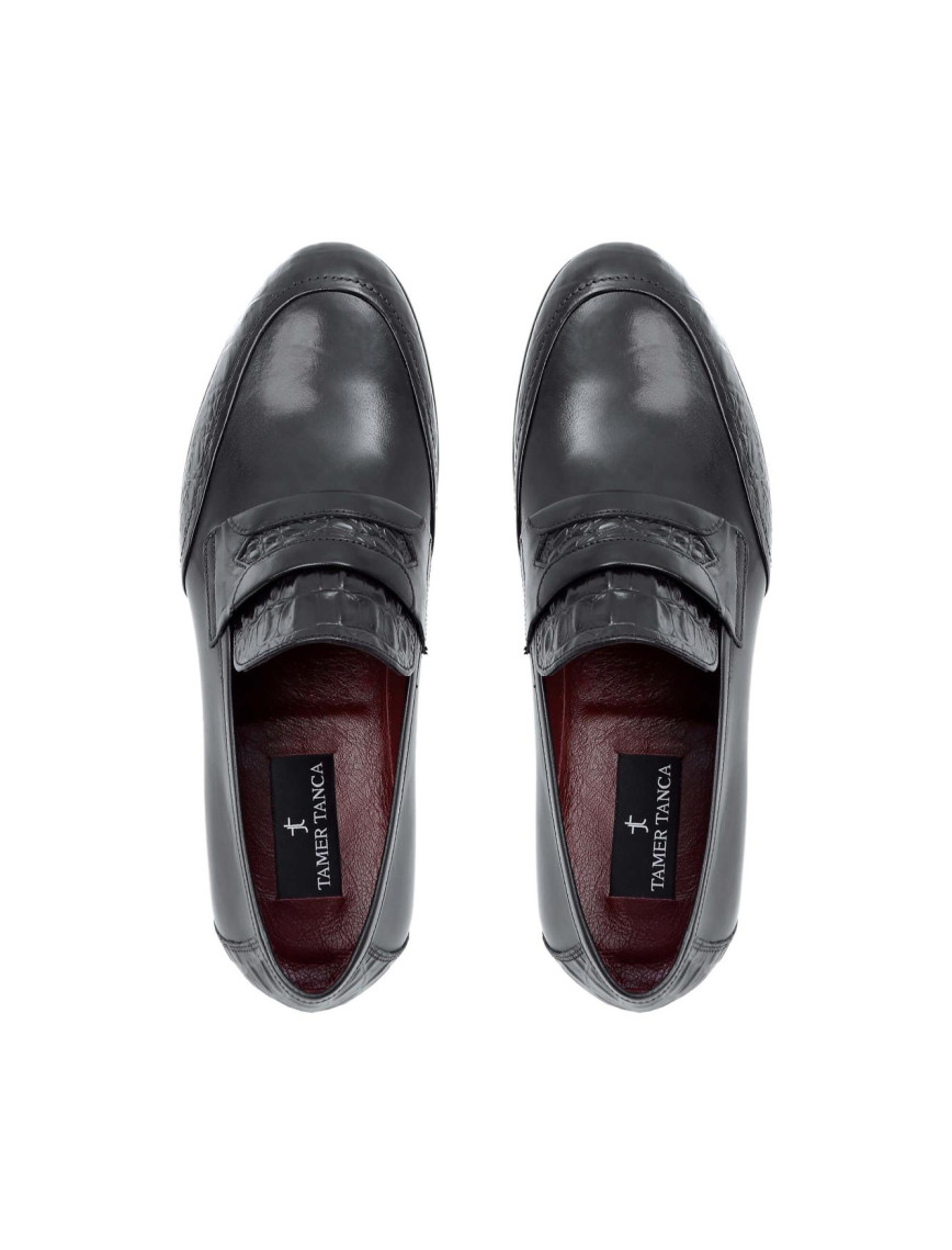 Tamer Tanca Erkek Hakiki Deri Siyah Bufalo Klasik Ayakkabı Tamer Tanca Erkek Hakiki Deri Siyah Bufalo Klasik Ayakkabı