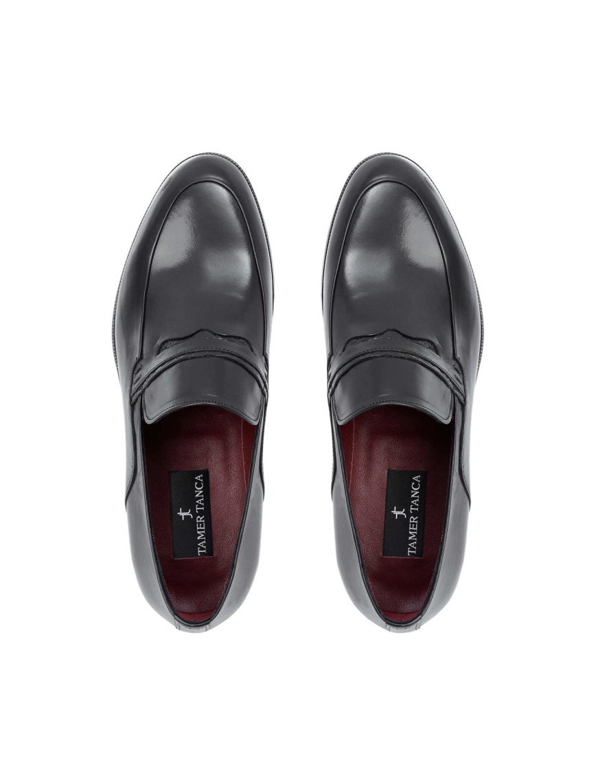 Tamer Tanca Erkek Hakiki Deri Siyah Bufalo Klasik Ayakkabı Tamer Tanca Erkek Hakiki Deri Siyah Bufalo Klasik Ayakkabı