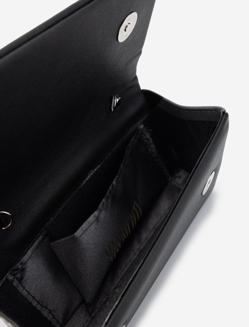 Valmenti Kadın Vegan Siyah Deri Abiye Çanta