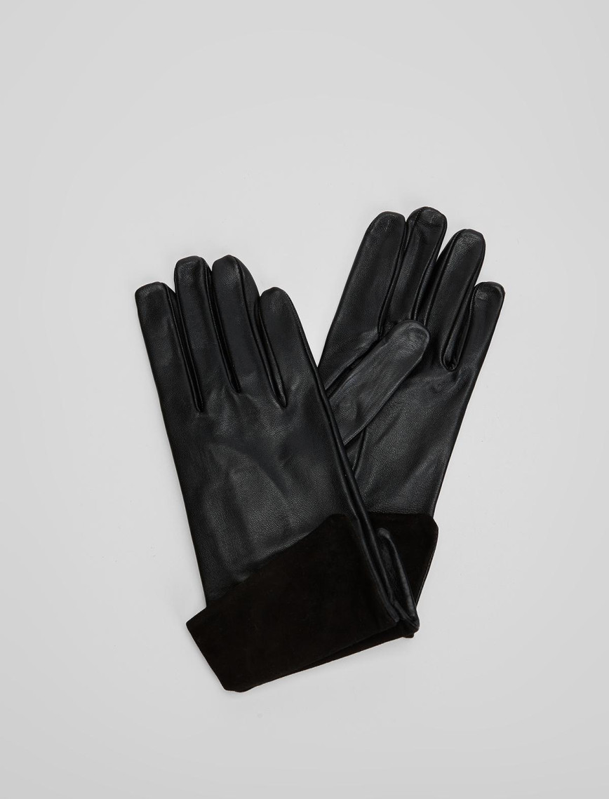 Valmenti Kadın Siyah Hakiki Deri Eldiven Valmenti Kadın Siyah Hakiki Deri Eldiven