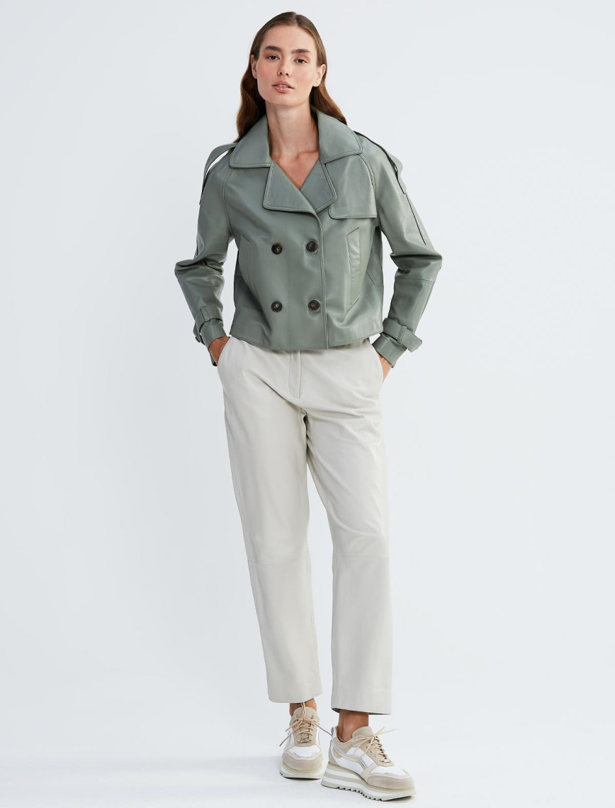 Valmenti Kadın Bakır Hakiki Deri Ceket Valmenti Kadın Bakır Hakiki Deri Ceket