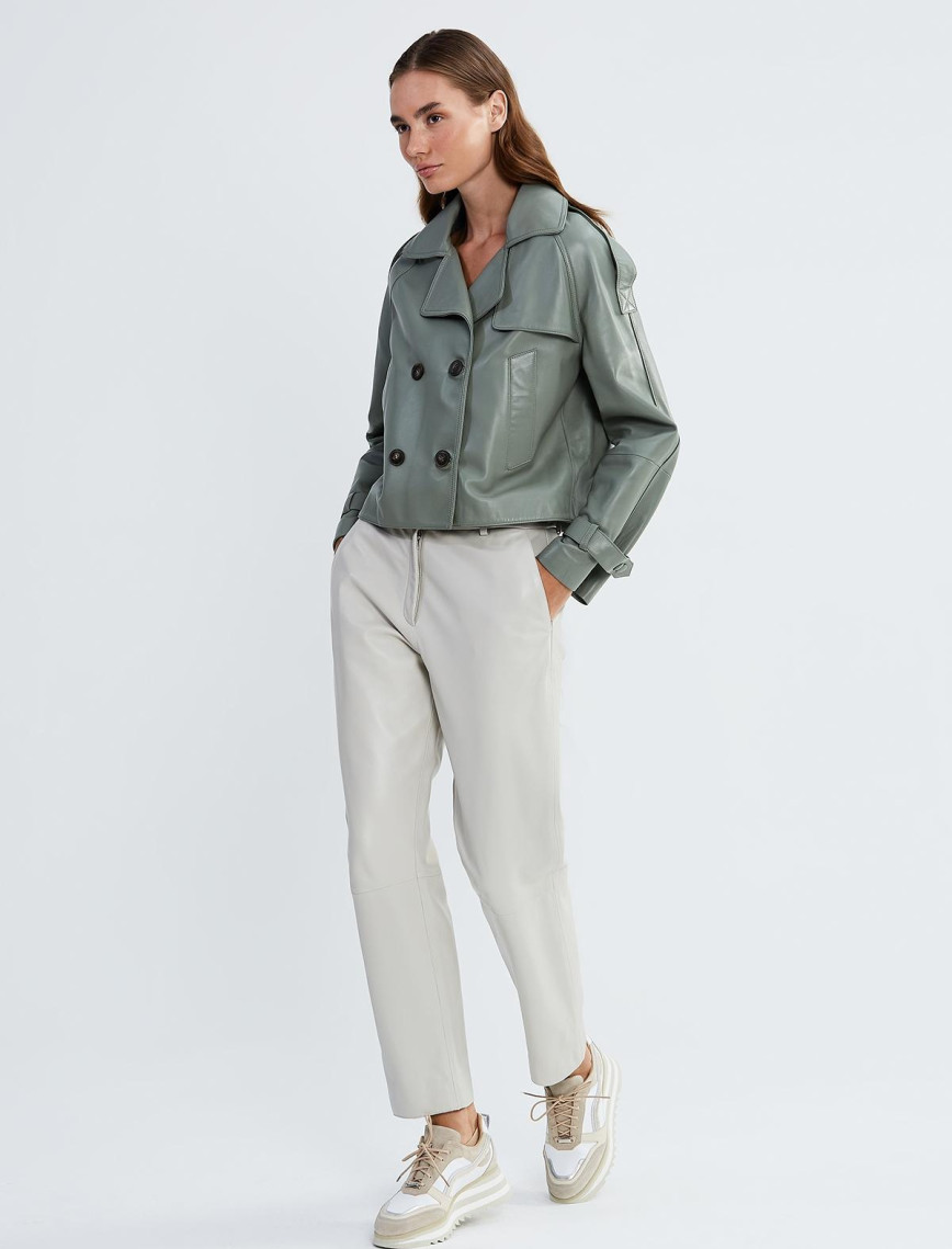 Valmenti Kadın Bakır Hakiki Deri Ceket Valmenti Kadın Bakır Hakiki Deri Ceket