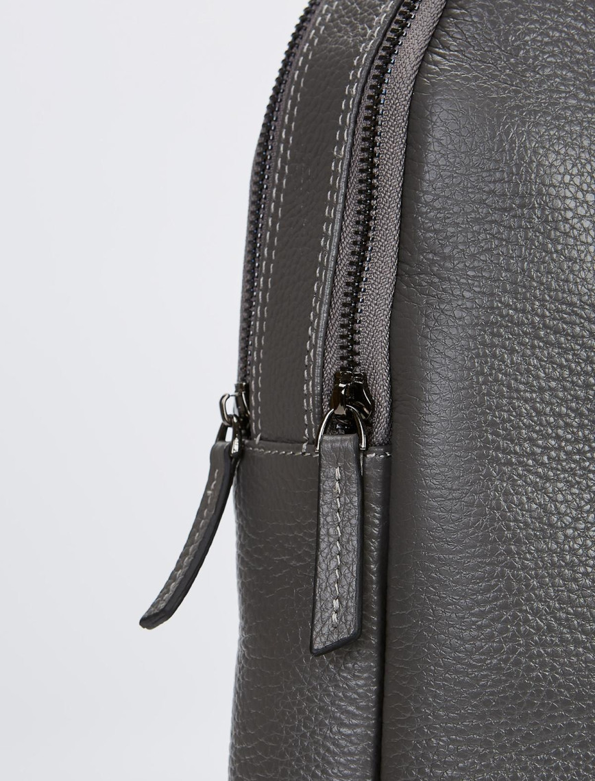 Valmenti Unisex Gri Hakiki Deri Sırt Çantası Valmenti Unisex Gri Hakiki Deri Sırt Çantası