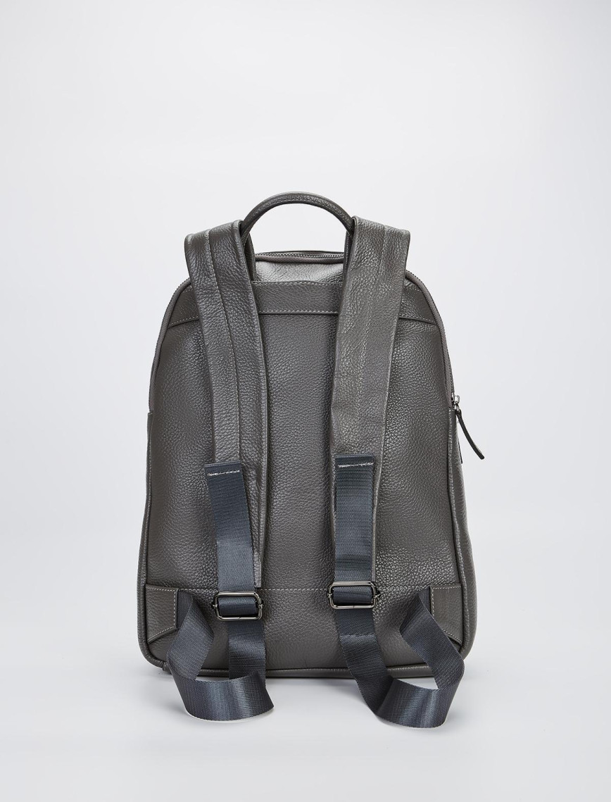 Valmenti Unisex Gri Hakiki Deri Sırt Çantası Valmenti Unisex Gri Hakiki Deri Sırt Çantası