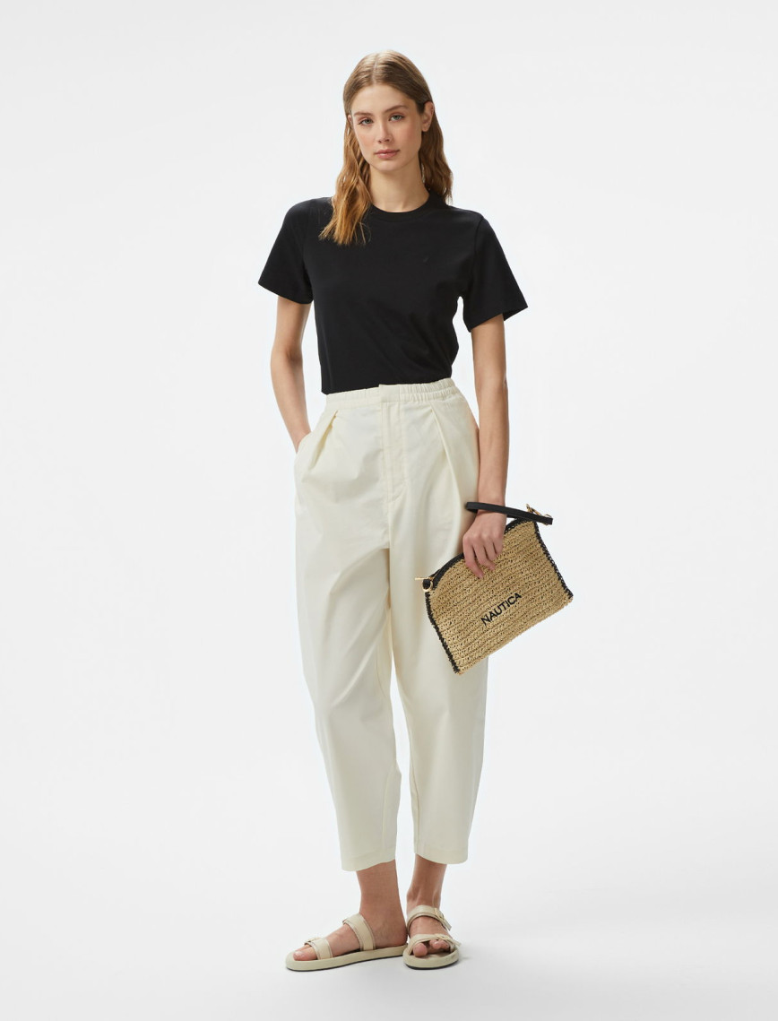 Nautica Kadın Siyah Regular Fit Kısa Kollu T-Shirt Nautica Kadın Siyah Regular Fit Kısa Kollu T-Shirt