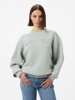Guess Cecilia Scuba Kadın Krem Sweatshirt Guess Cecilia Scuba Kadın Krem Sweatshirt