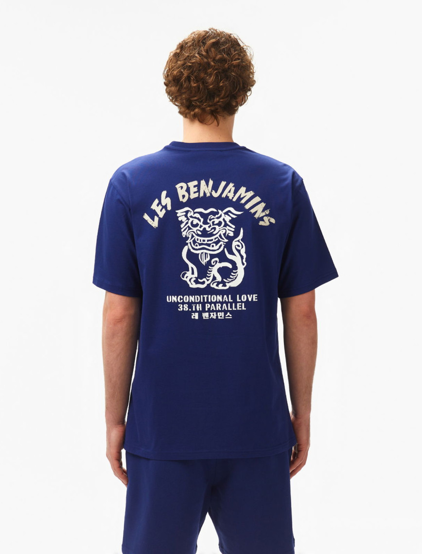 Les Benjamins Relaxed 034 Erkek Lacivert T-Shirt Les Benjamins Relaxed 034 Erkek Lacivert T-Shirt