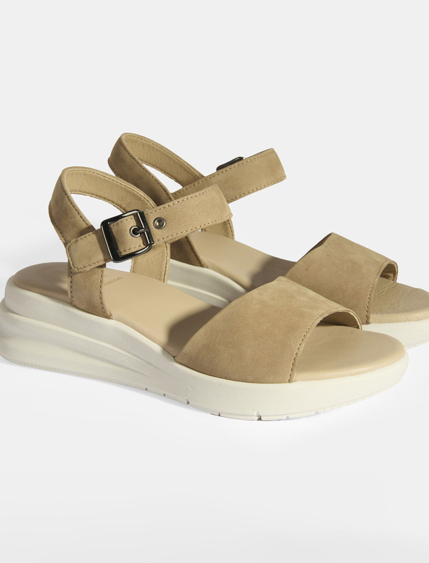 Selinna Bej Kadın DesaComfort Deri Sandalet Selinna Bej Kadın DesaComfort Deri Sandalet