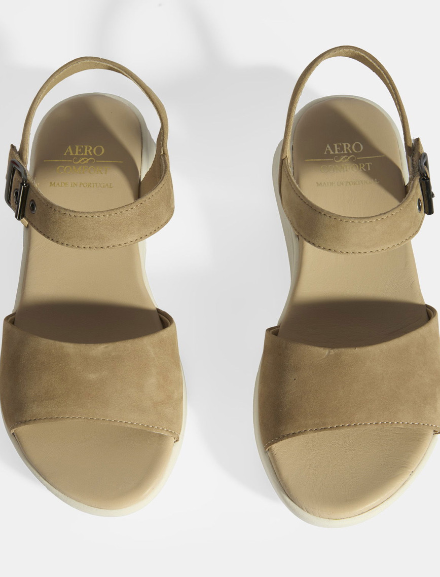 Selinna Bej Kadın DesaComfort Deri Sandalet Selinna Bej Kadın DesaComfort Deri Sandalet