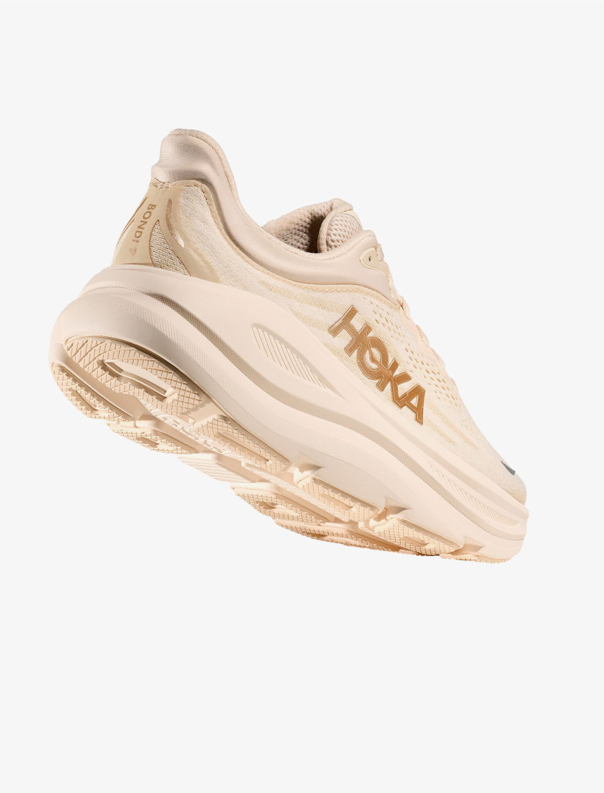 Hoka Bondi 9 Kadın Krem Yol Koşu Ayakkabısı