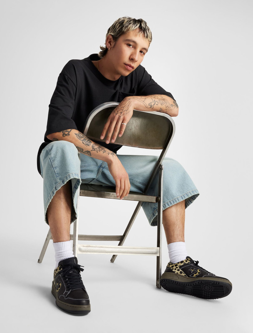 Converse Weapon Pony Hair Unisex Siyah Deri Sneaker Converse Weapon Pony Hair Unisex Siyah Deri Sneaker