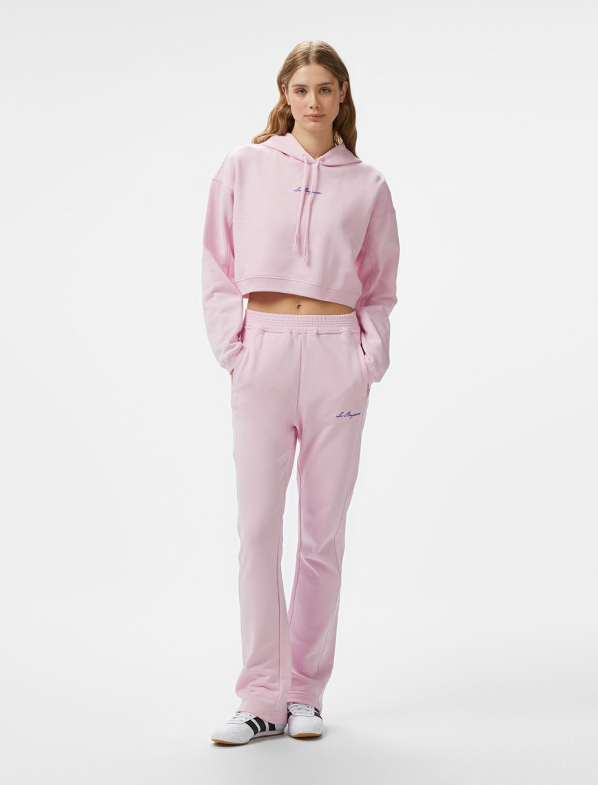 Les Benjamins Crop 003 Kadın Pembe Hoodie Les Benjamins Crop 003 Kadın Pembe Hoodie