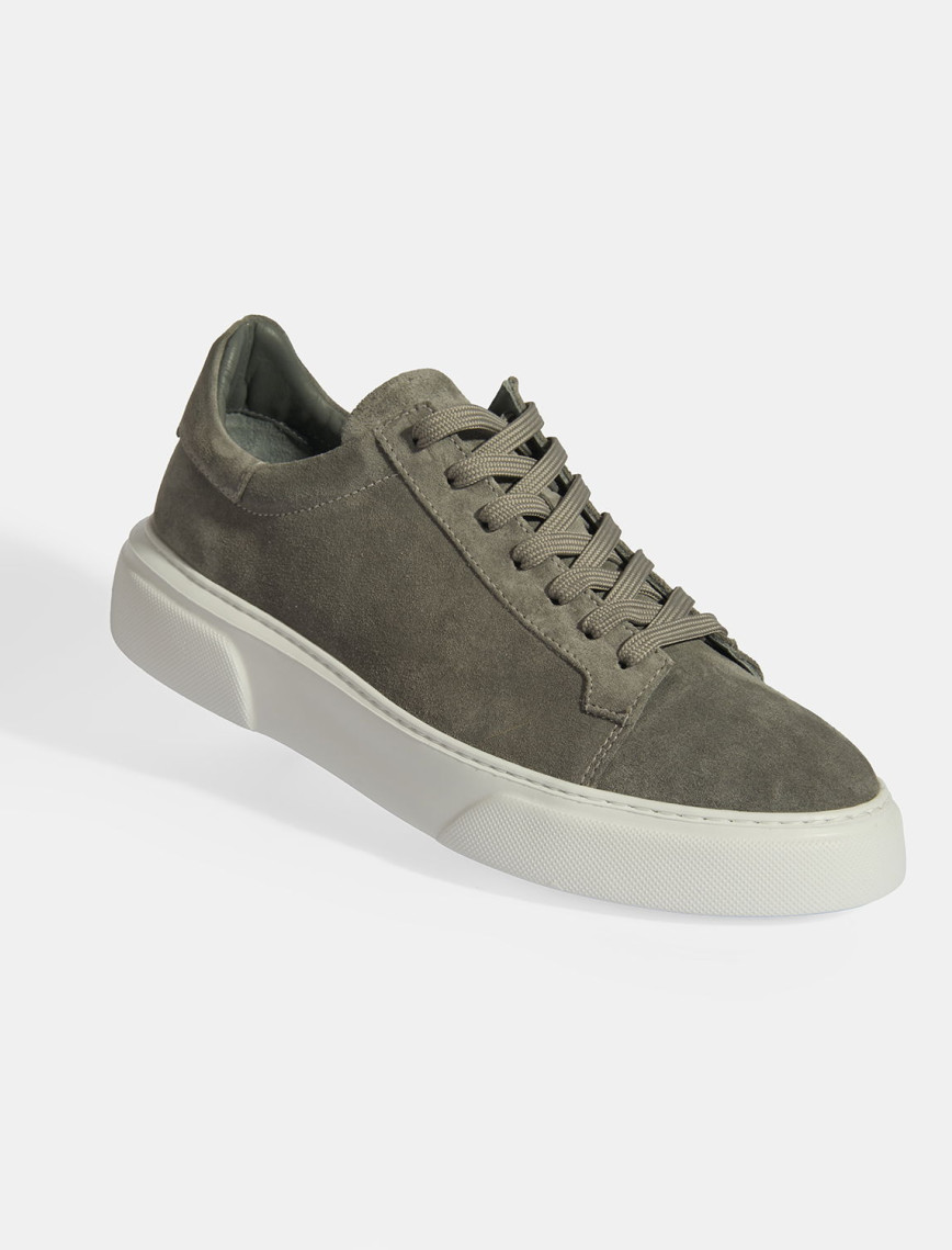 Gri Erkek Bağcıklı Süet Günlük Ayakkabı Gri Erkek Bağcıklı Süet Günlük Ayakkabı