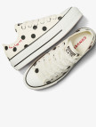 Converse Chuck Taylor All Star Lift Polka Dots Kadın Krem Rengi Platform Sneaker Converse Chuck Taylor All Star Lift Polka Dots Kadın Krem Rengi Platform Sneaker