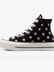 Converse Chuck Taylor All Star Lift Polka Dots Kadın Siyah Platform Sneaker Converse Chuck Taylor All Star Lift Polka Dots Kadın Siyah Platform Sneaker