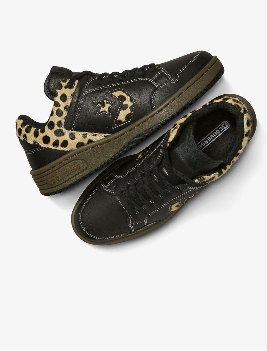 Converse Weapon Pony Hair Unisex Siyah Deri Sneaker Converse Weapon Pony Hair Unisex Siyah Deri Sneaker