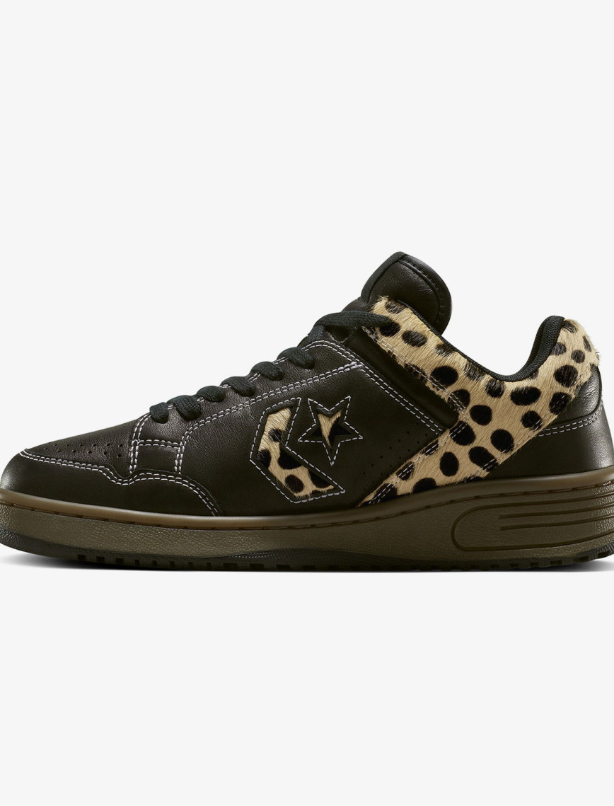 Converse Weapon Pony Hair Unisex Siyah Deri Sneaker Converse Weapon Pony Hair Unisex Siyah Deri Sneaker