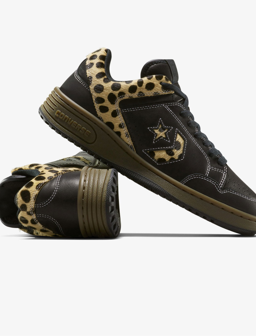 Converse Weapon Pony Hair Unisex Siyah Deri Sneaker Converse Weapon Pony Hair Unisex Siyah Deri Sneaker