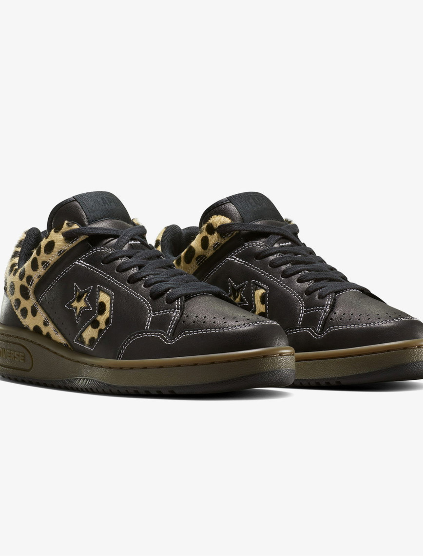 Converse Weapon Pony Hair Unisex Siyah Deri Sneaker Converse Weapon Pony Hair Unisex Siyah Deri Sneaker