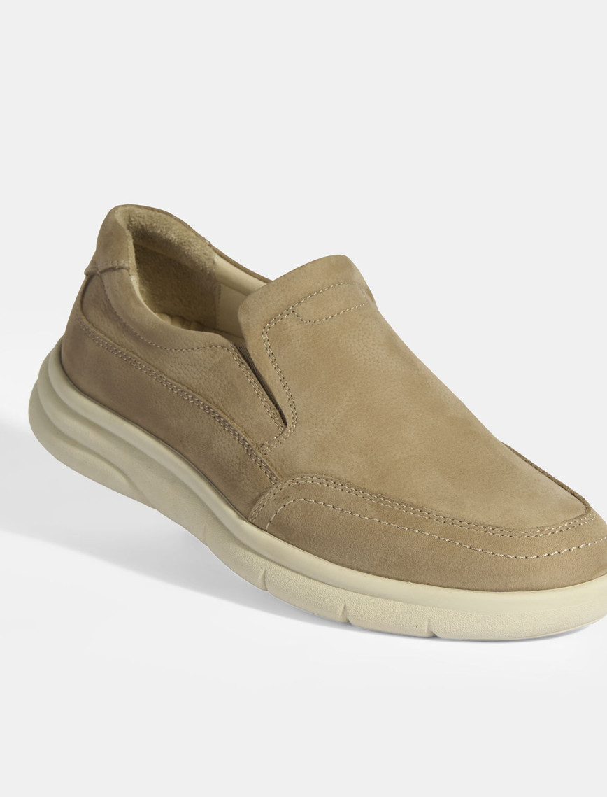 Erkek Vizon Slip-On Nubuk Deri DesaComfort Günlük Ayakkabı Erkek Vizon Slip-On Nubuk Deri DesaComfort Günlük Ayakkabı