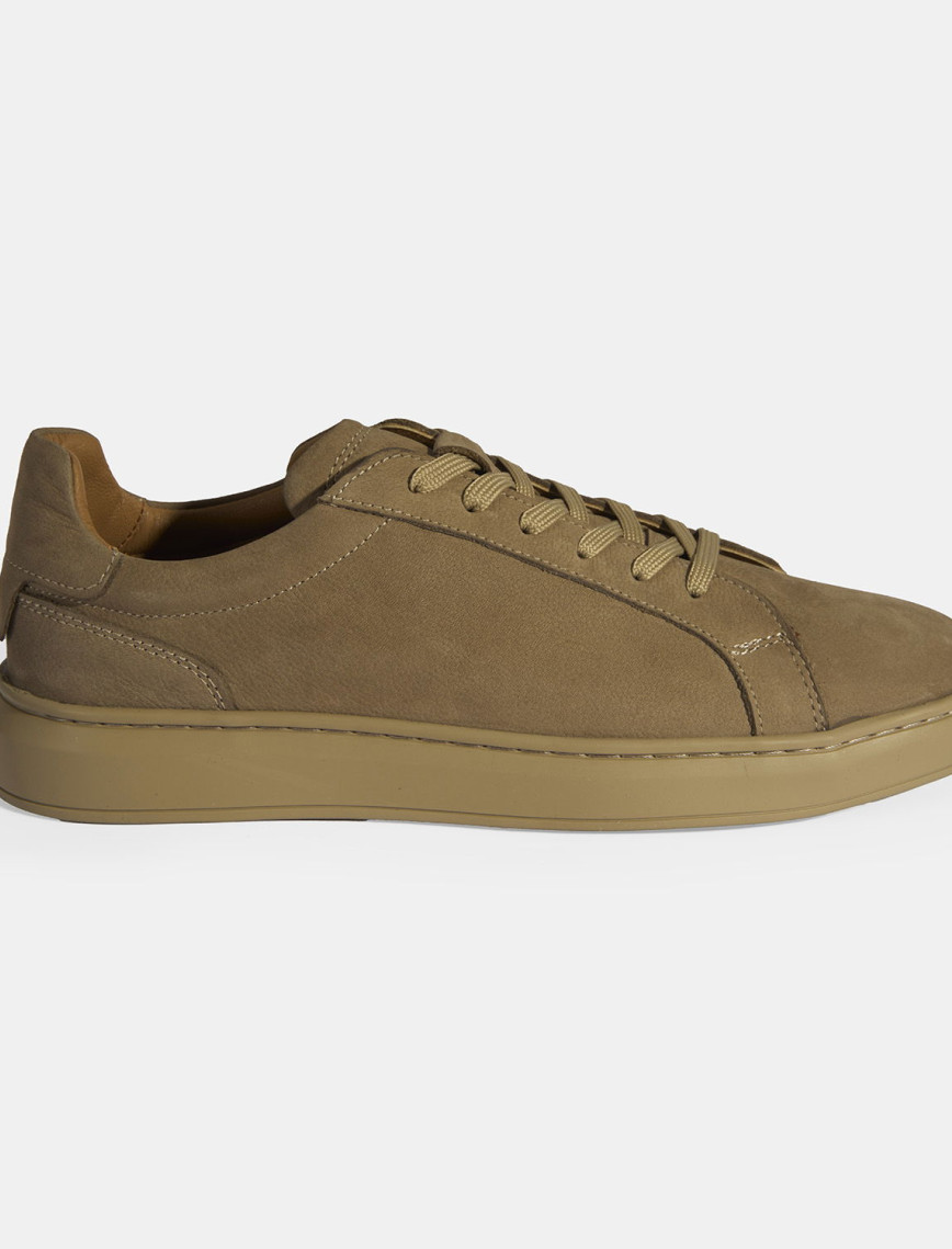 Erkek Vizon Bağcıklı Nubuk Deri Günlük Ayakkabı Erkek Vizon Bağcıklı Nubuk Deri Günlük Ayakkabı