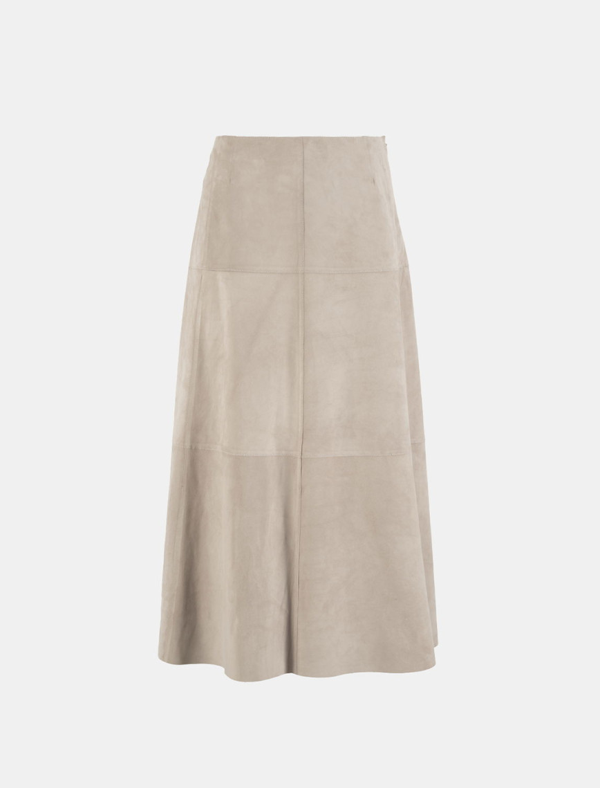 Limited Edition Kadın Pudra Uzun Süet Etek Limited Edition Kadın Pudra Uzun Süet Etek