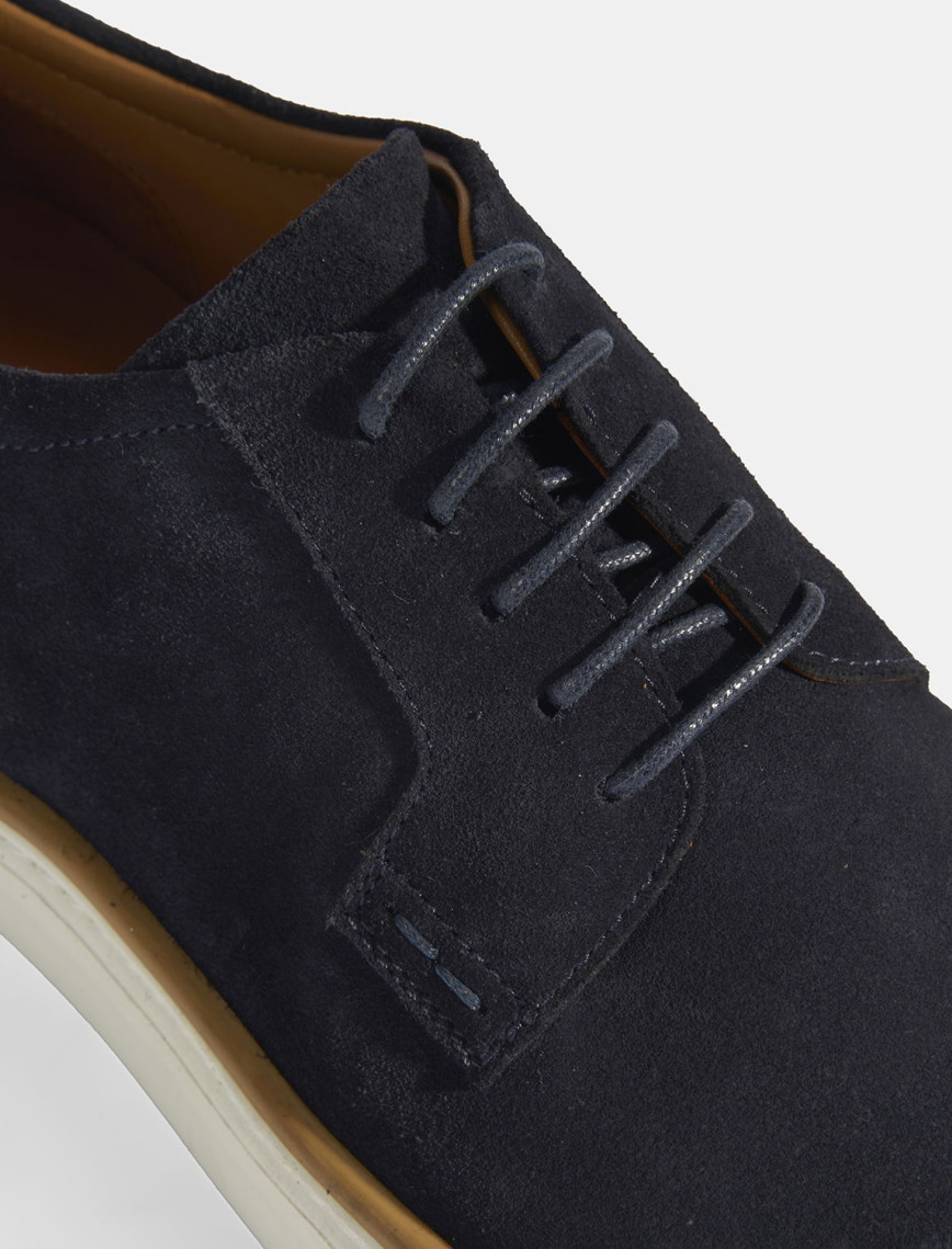 Lacivert Erkek Bağcıklı Süet Günlük Ayakkabı Lacivert Erkek Bağcıklı Süet Günlük Ayakkabı