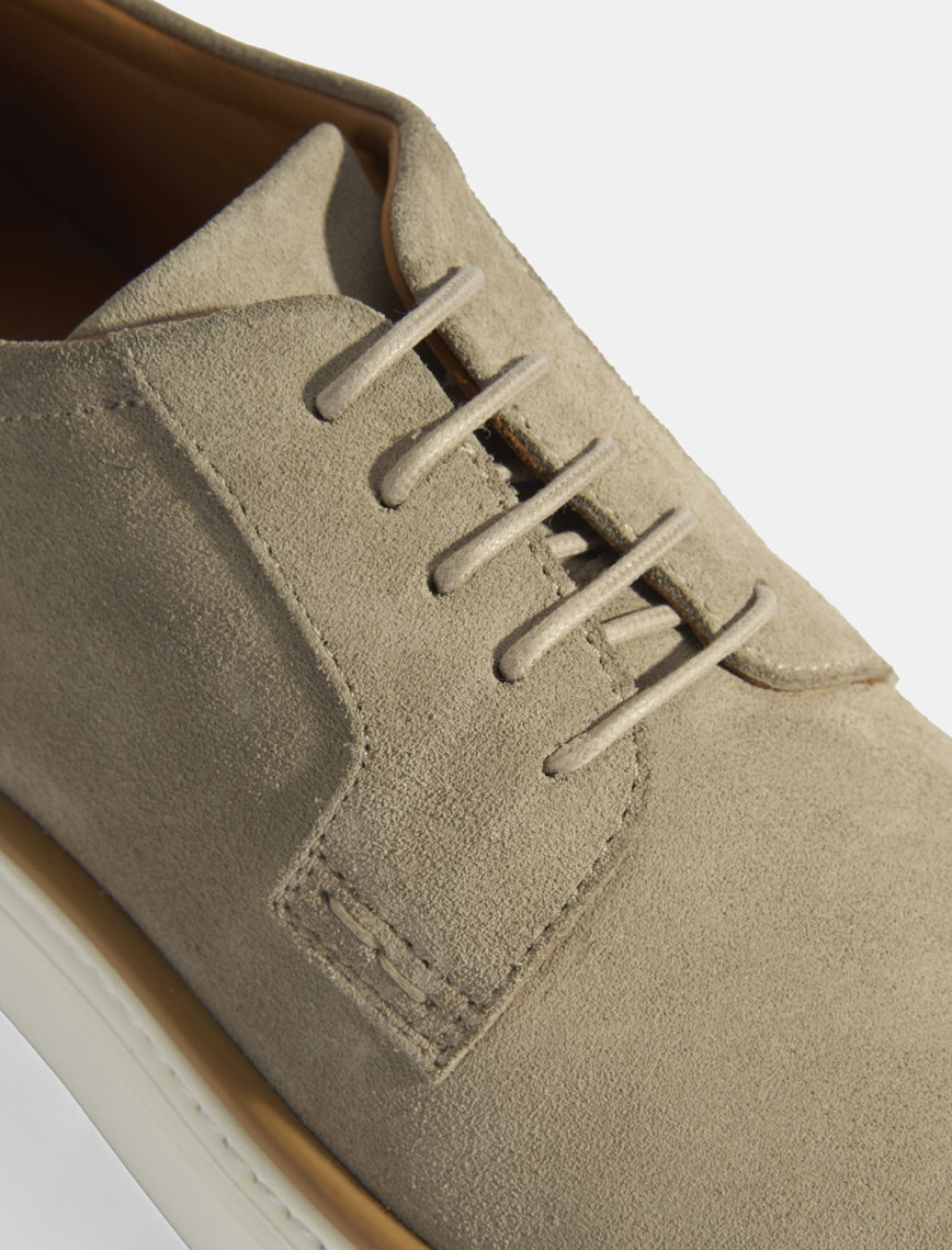 Bej Erkek Bağcıklı Süet Günlük Ayakkabı Bej Erkek Bağcıklı Süet Günlük Ayakkabı