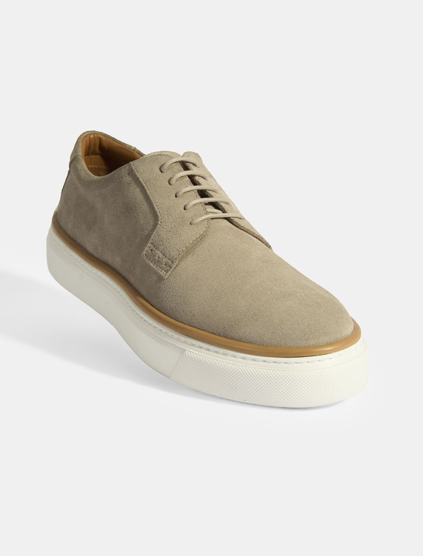 Bej Erkek Bağcıklı Süet Günlük Ayakkabı Bej Erkek Bağcıklı Süet Günlük Ayakkabı