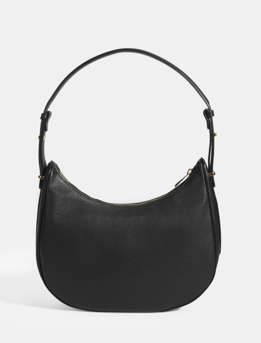 Kadın Siyah Deri Omuz Çantası Kadın Siyah Deri Omuz Çantası