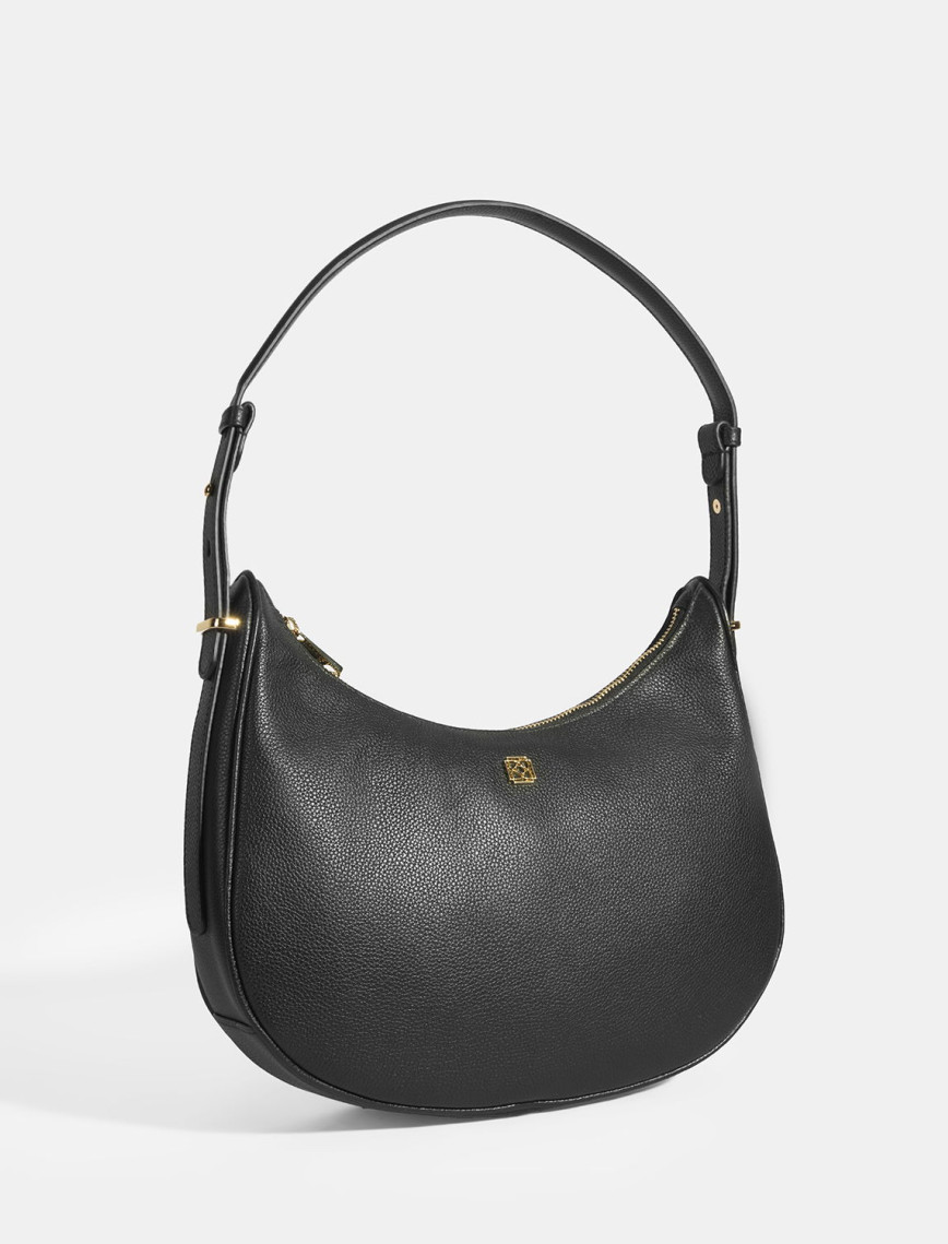 Kadın Siyah Deri Omuz Çantası Kadın Siyah Deri Omuz Çantası