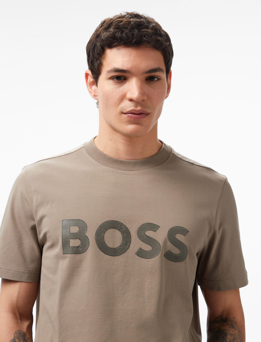 Boss Tee Tl Logo Erkek Yeşil T-Shirt Boss Tee Tl Logo Erkek Yeşil T-Shirt