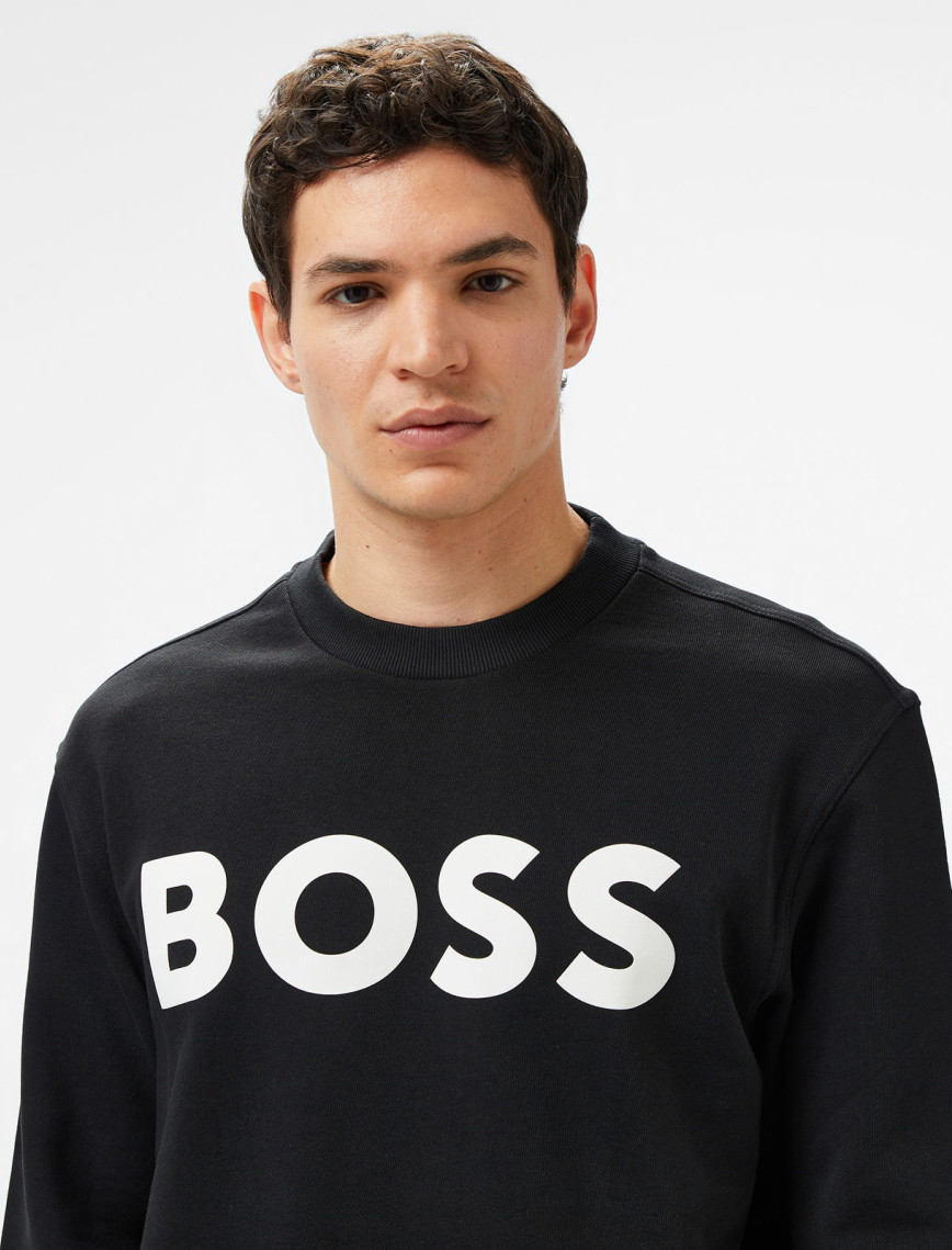 Boss Erkek Siyah Sweatshirt Boss Erkek Siyah Sweatshirt