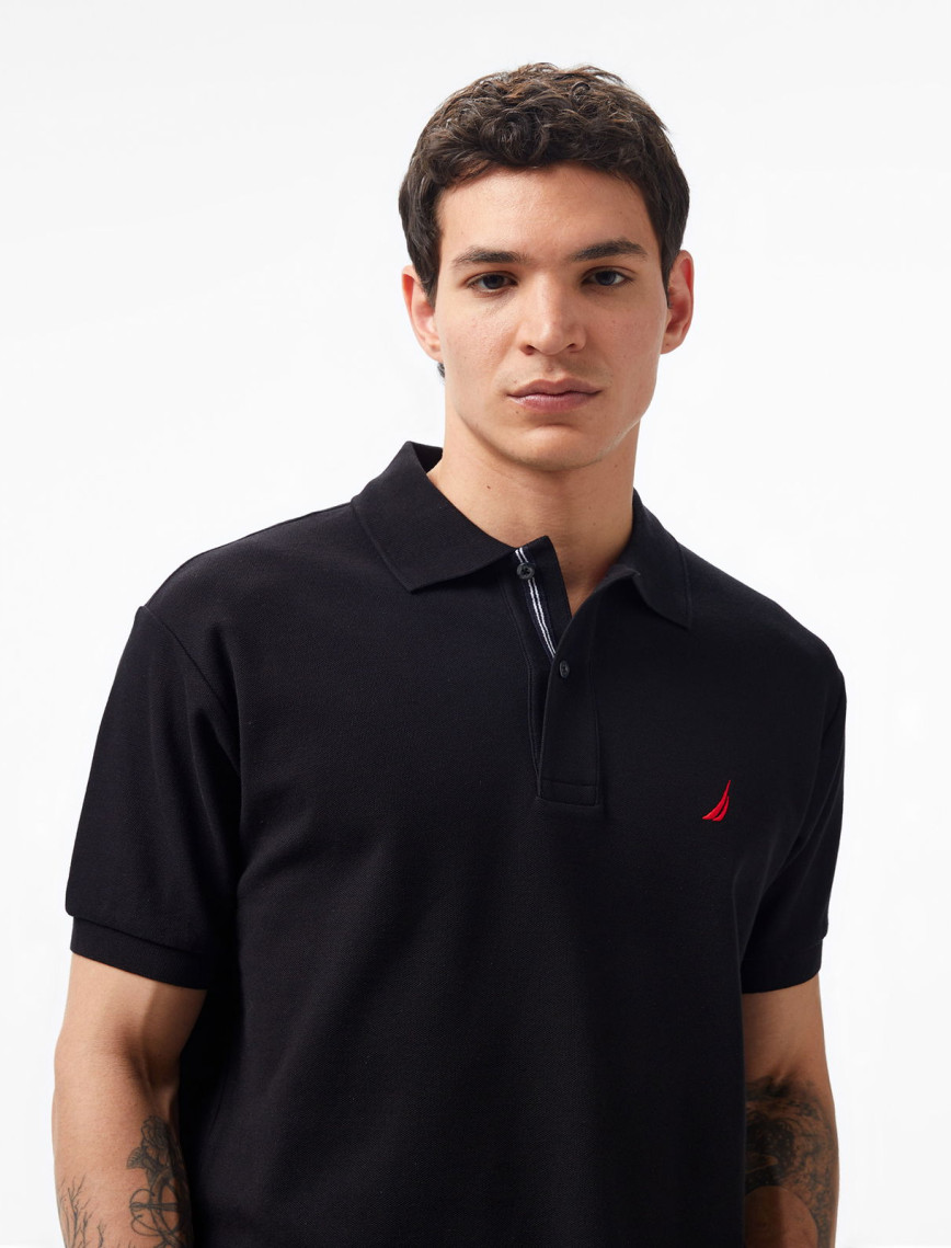 Nautica Erkek Siyah Classic Fit Kısa Kollu Polo Nautica Erkek Siyah Classic Fit Kısa Kollu Polo