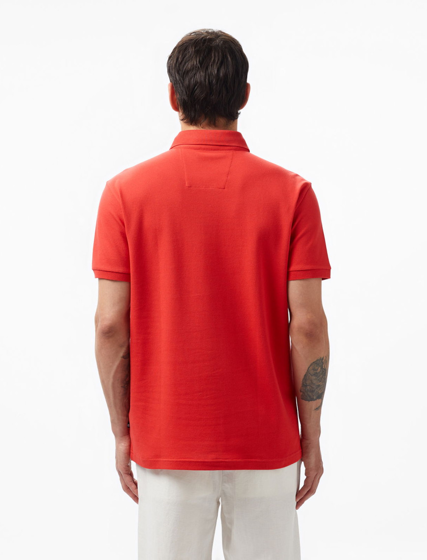 Nautica Erkek Kırmızı Slim Fit Kısa Kollu Polo Nautica Erkek Kırmızı Slim Fit Kısa Kollu Polo