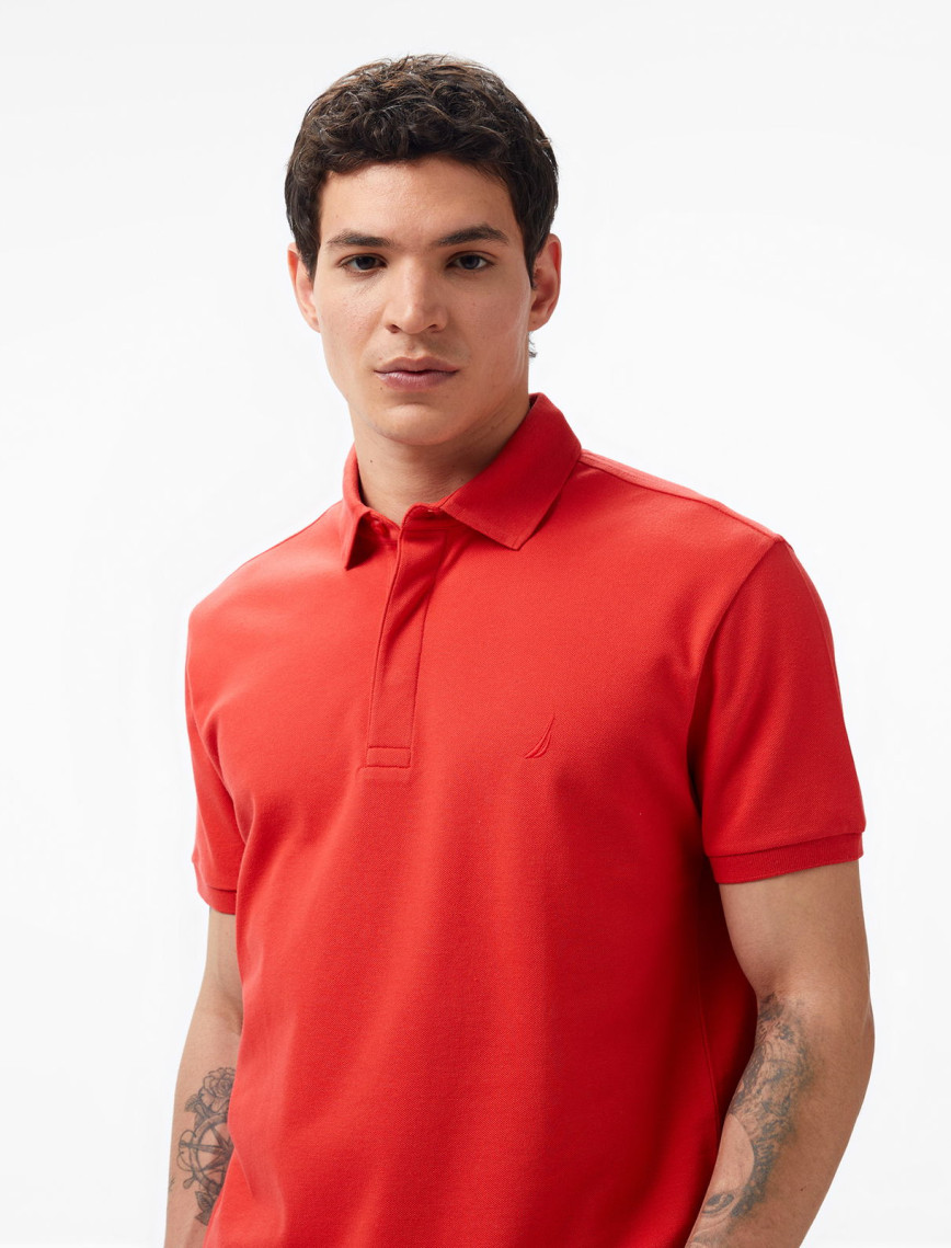 Nautica Erkek Kırmızı Slim Fit Kısa Kollu Polo Nautica Erkek Kırmızı Slim Fit Kısa Kollu Polo