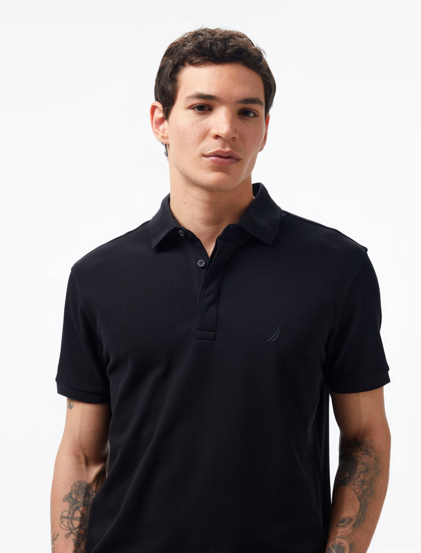 Nautica Erkek Siyah Slim Fit Kısa Kollu Polo Nautica Erkek Siyah Slim Fit Kısa Kollu Polo