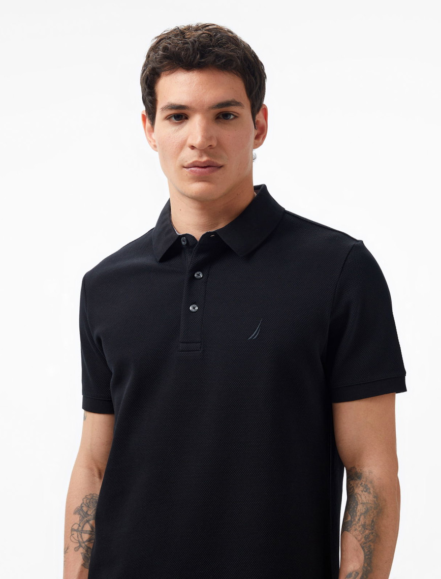 Nautica Erkek Siyah Slim Fit Kısa Kollu Polo Nautica Erkek Siyah Slim Fit Kısa Kollu Polo