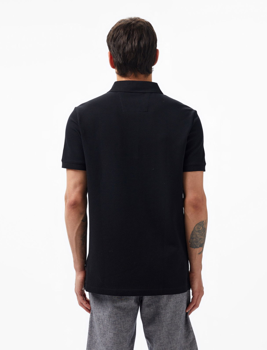 Nautica Erkek Siyah Slim Fit Kısa Kollu Polo Nautica Erkek Siyah Slim Fit Kısa Kollu Polo