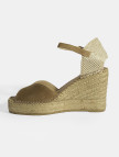 Bej Kadın Toka Detaylı Dolgu Topuklu Süet Espadril Bej Kadın Toka Detaylı Dolgu Topuklu Süet Espadril