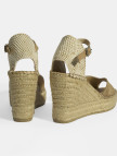 Bej Kadın Toka Detaylı Dolgu Topuklu Süet Espadril Bej Kadın Toka Detaylı Dolgu Topuklu Süet Espadril