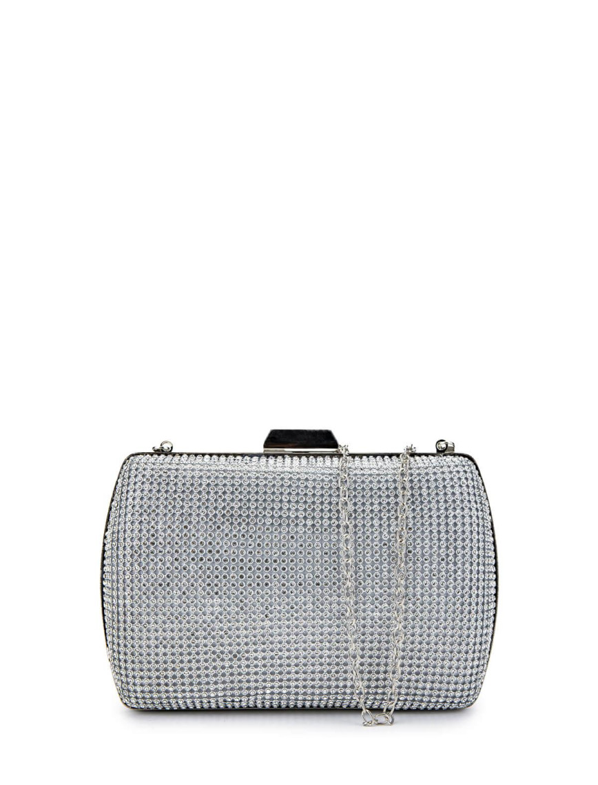 Tamer Tanca Kadın Vegan Gri Abiye Çanta Tamer Tanca Kadın Vegan Gri Abiye Çanta