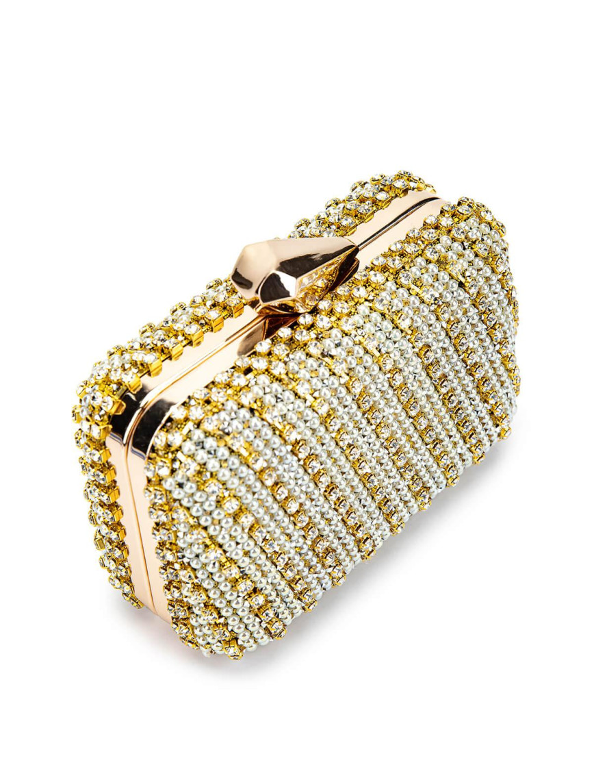 Tamer Tanca Kadın Vegan Altın Abiye Çanta