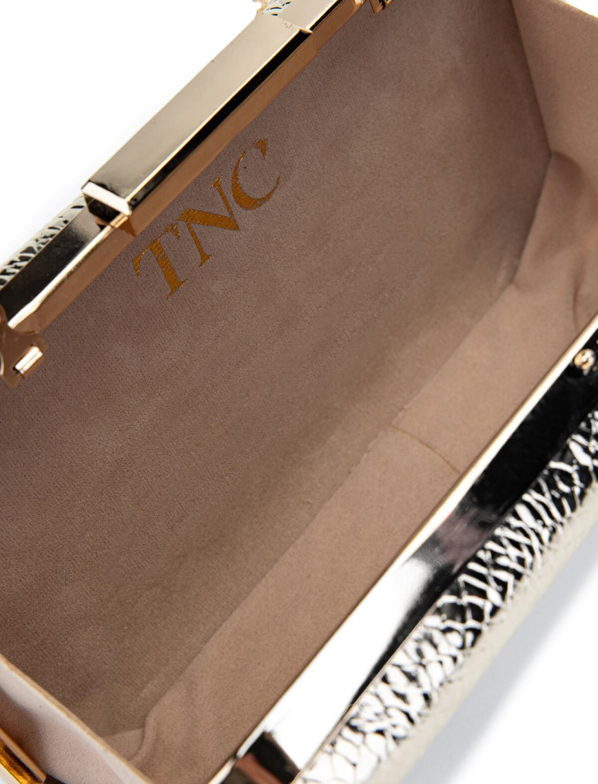 Tamer Tanca Kadın Vegan Altın Abiye Çanta