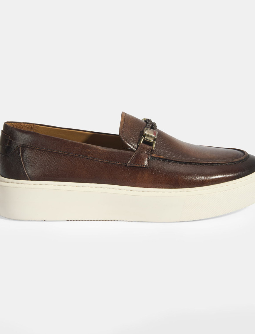 Liverty Siyah Erkek Deri Tokalı Loafer