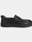 Erkek Siyah Slip-On Deri Loafer Erkek Siyah Slip-On Deri Loafer