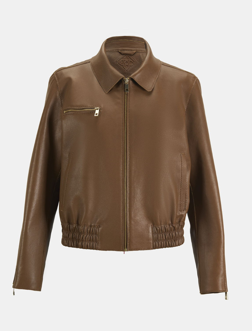 Limited Edition Kadın Taba Fermuarlı Bomber Mont Limited Edition Kadın Taba Fermuarlı Bomber Mont