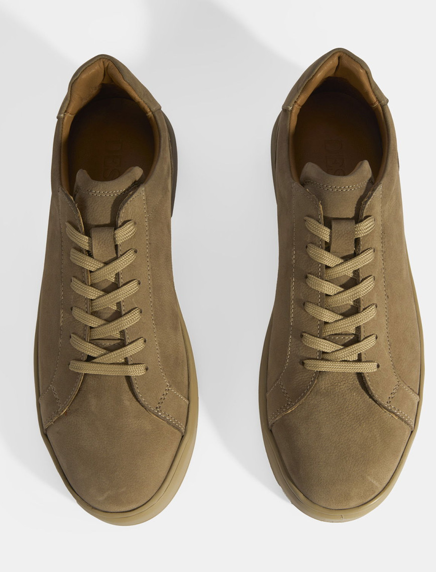 Erkek Vizon Bağcıklı Nubuk Deri Günlük Ayakkabı Erkek Vizon Bağcıklı Nubuk Deri Günlük Ayakkabı