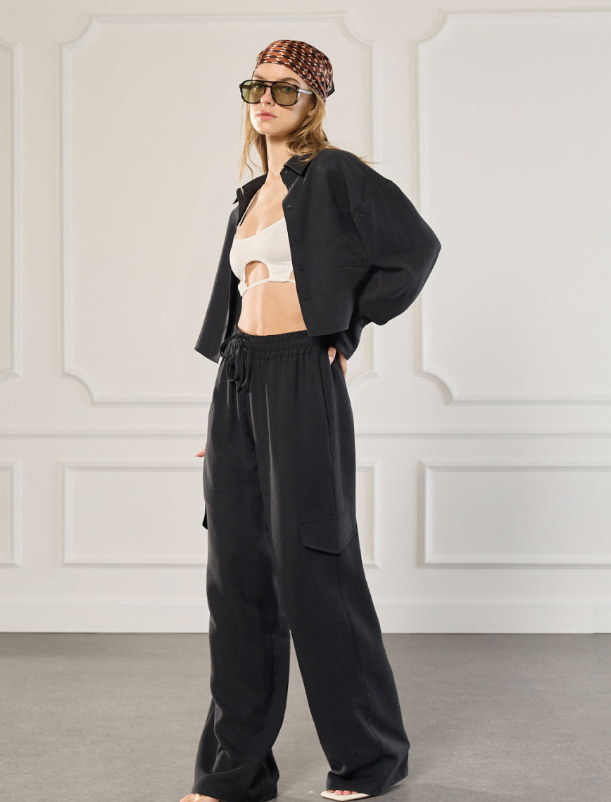 Crop Gömlek Crop Gömlek