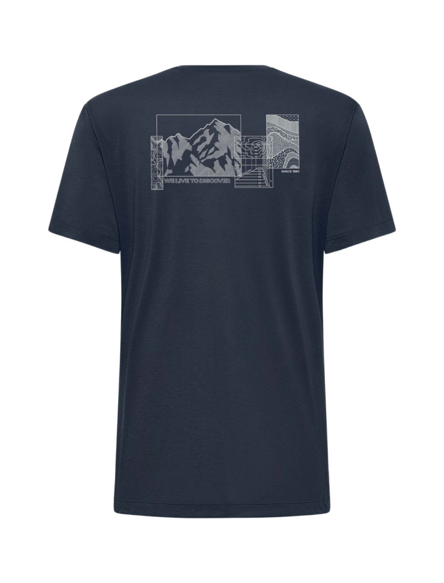 Jack Wolfskin Vonnan Graphic T Erkek Gri Tişört Jack Wolfskin Vonnan Graphic T Erkek Gri Tişört